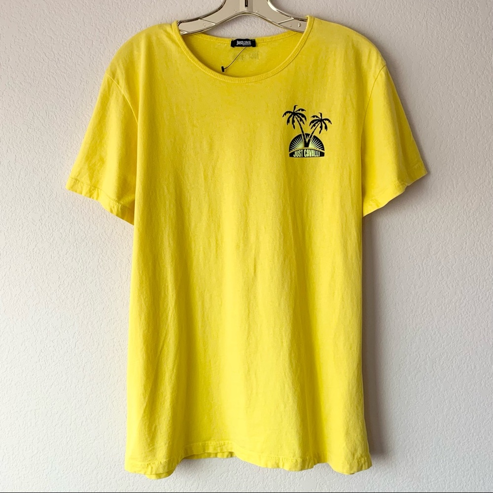 New Just cavalli palm tree graphic tee
